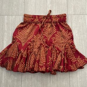 Flounce mini skirt
